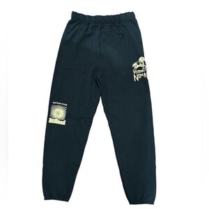 Nomad Get Busy Living Black Joggers Size: Large NWOT